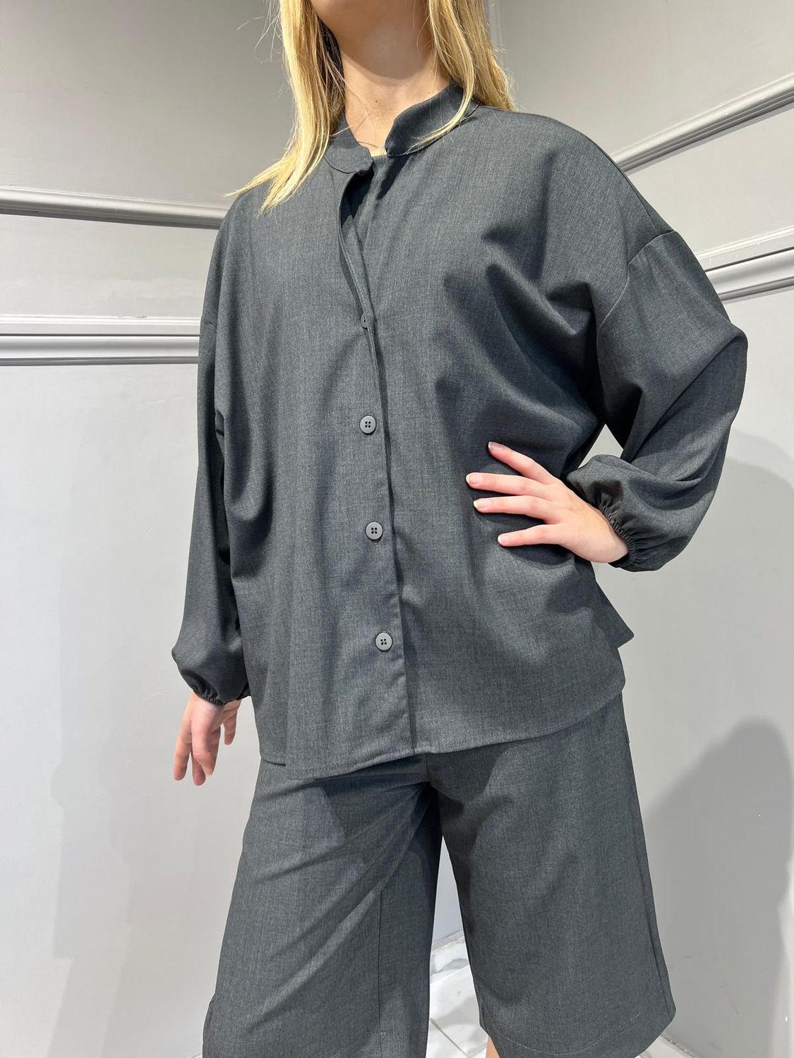 TENSIONE IN - Camicia grigio Art: 25C3799