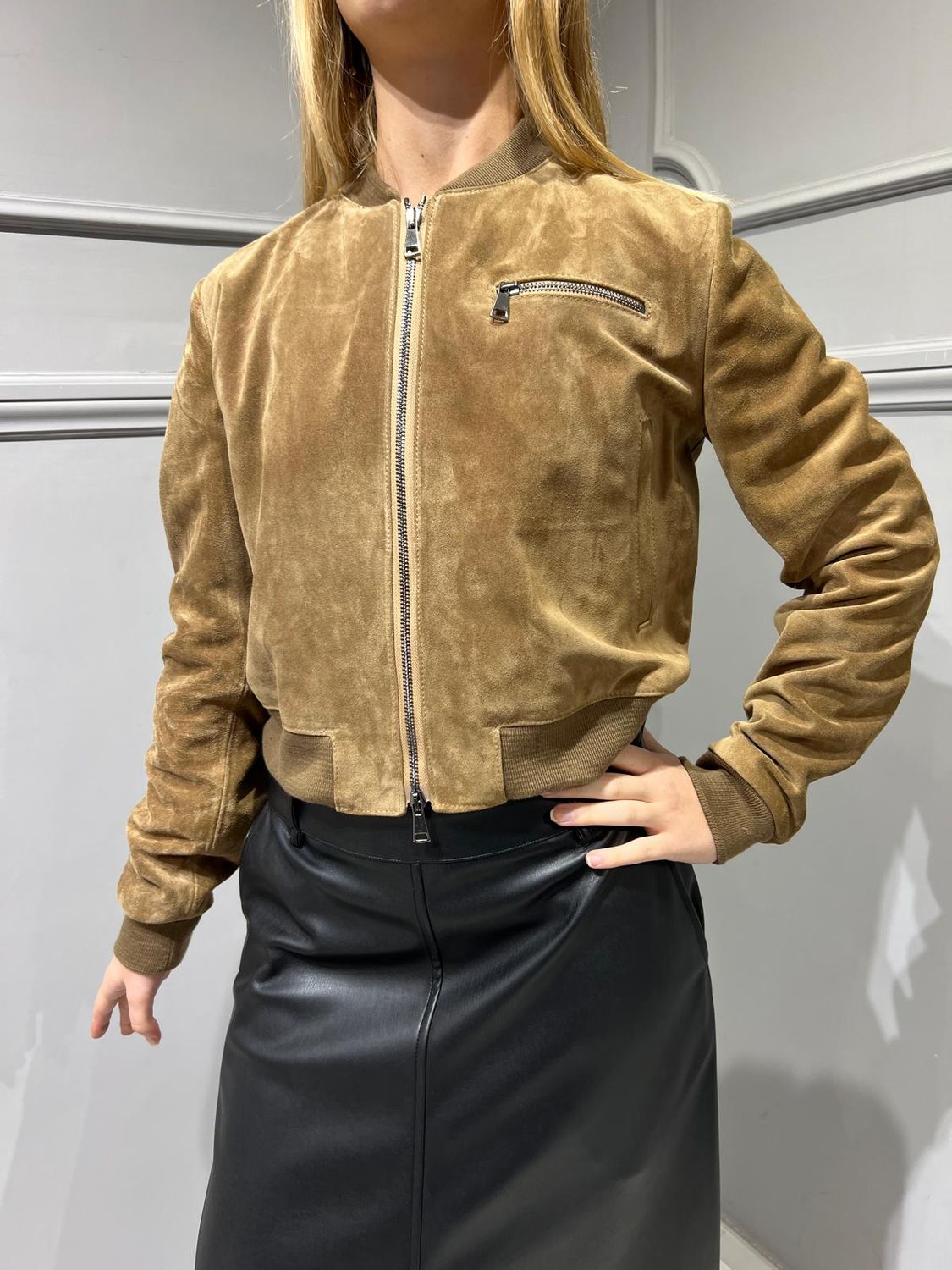 VICOLO - Giacca Bomber Renna - TS0986 - Tabacco