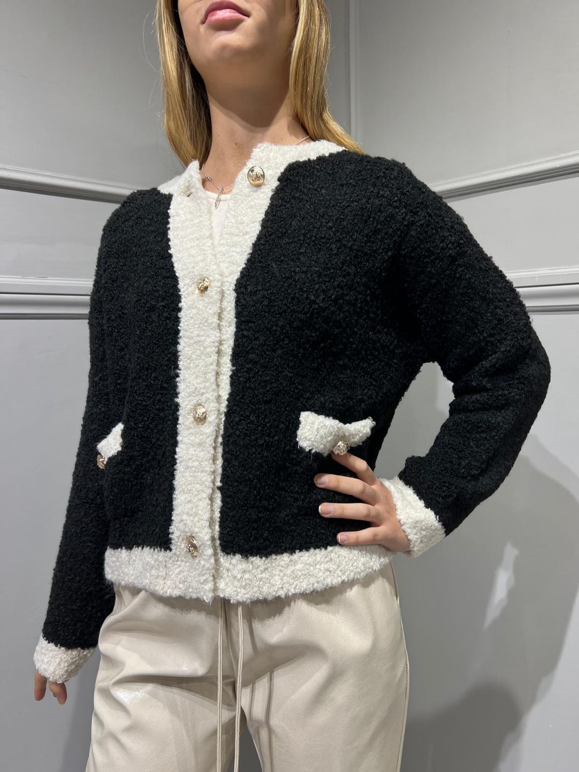 TENSIONE IN - Giacca - 240311 - Nero con contrasto