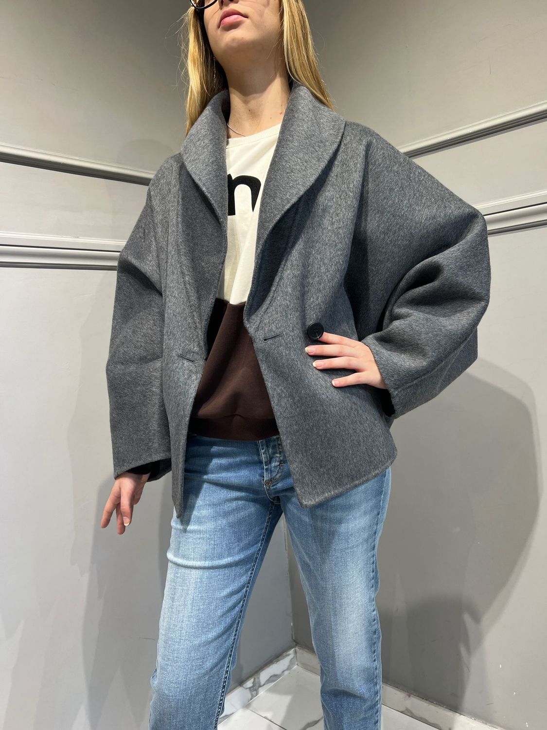 VICOLO - Cappoto outdoor - TS0053 - Grigio VICOLO - Cappoto outdoor - TS0053 - Grigio