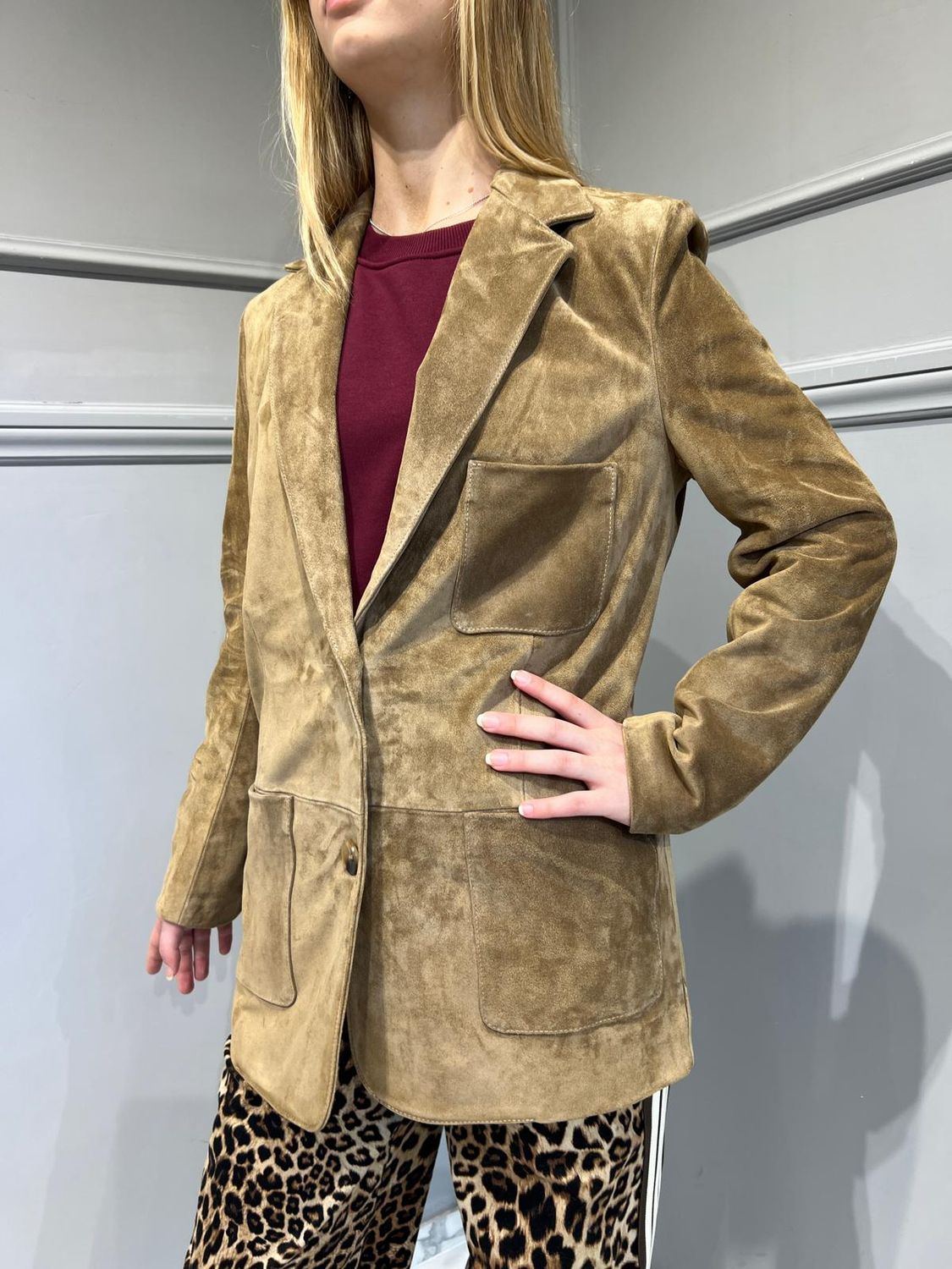 VICOLO - Giacca crosta renna TS0392 Cammello