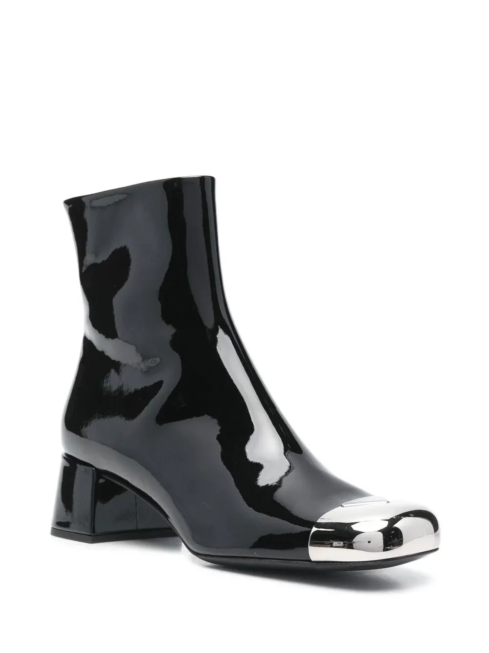 JEFFREY CAMPBELL - Stivali con applicazione - No-cap-low - Black patent silver