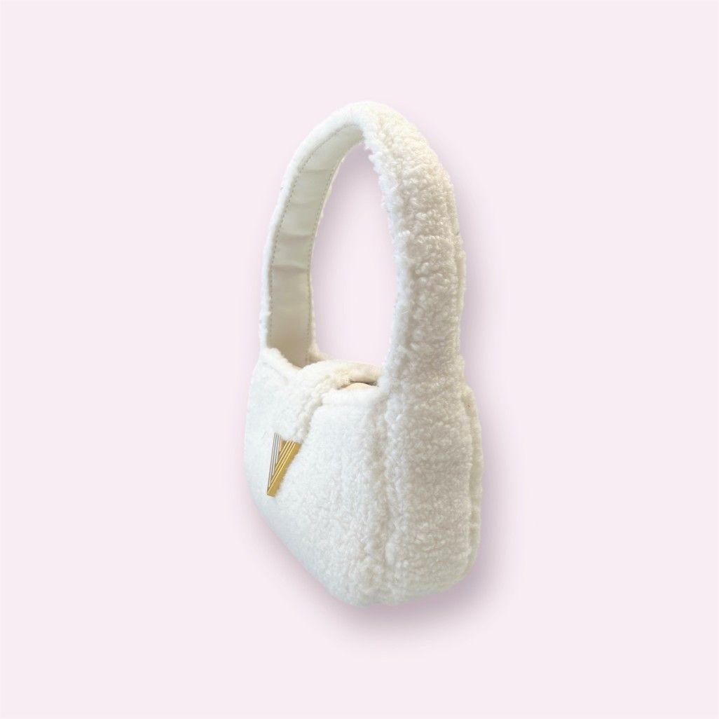 VICOLO - Borsa Fluffy date - AS0033 - Offwhite-a naturale
