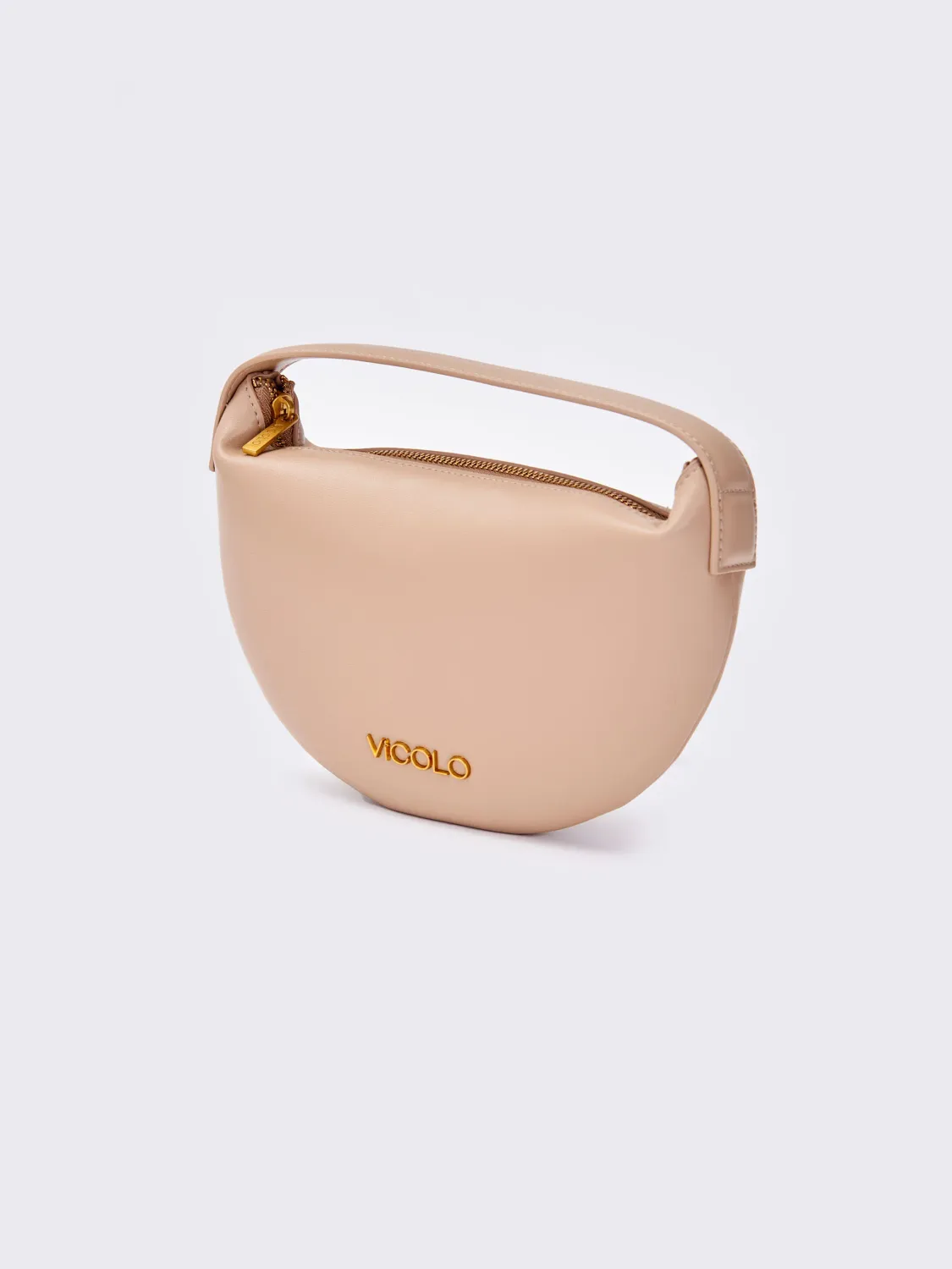 VICOLO - Borsa croissant - AS0010 - Beige