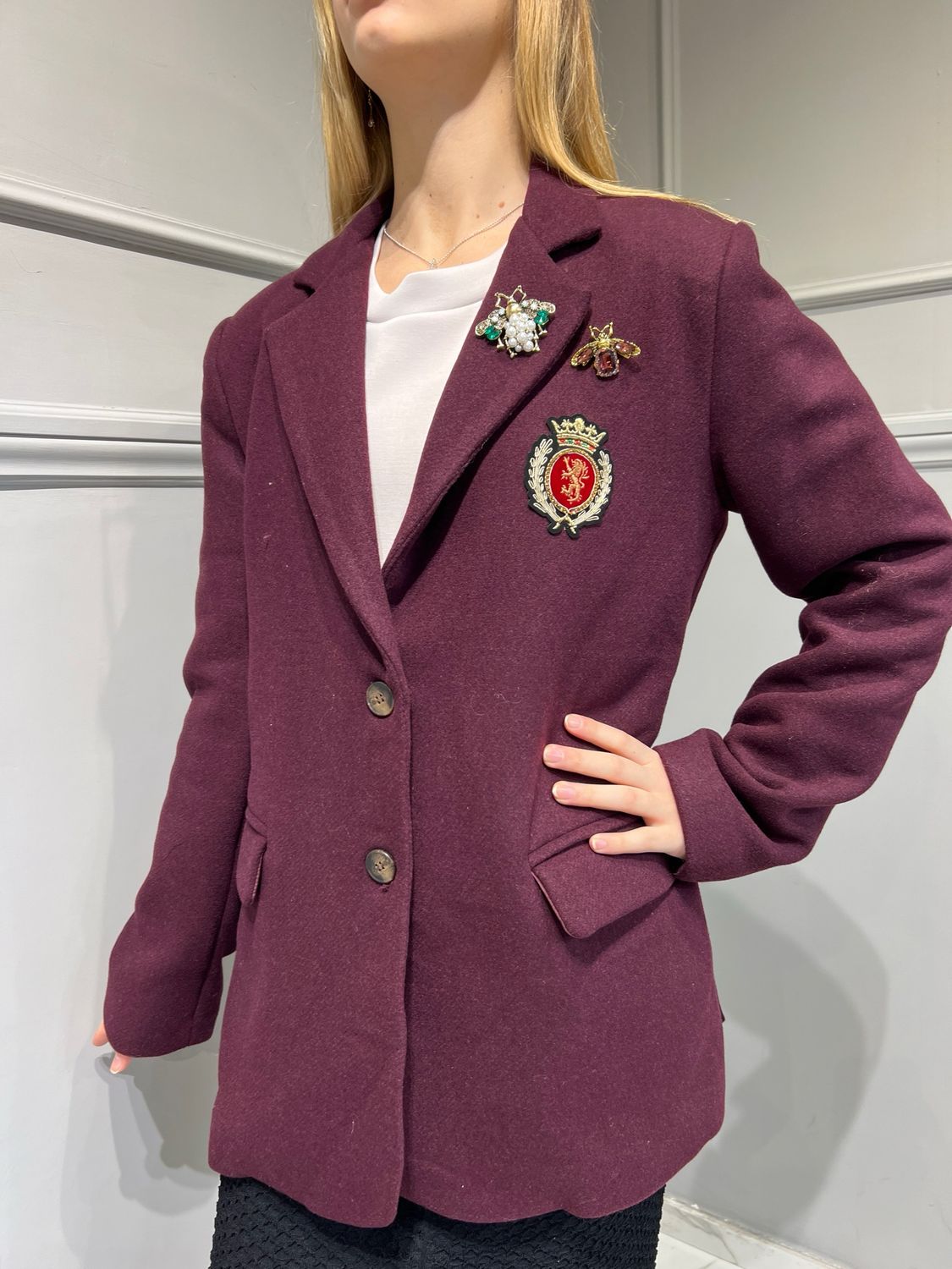 TENSIONE IN - Giacca in Panno con stemmi e spille - 35345