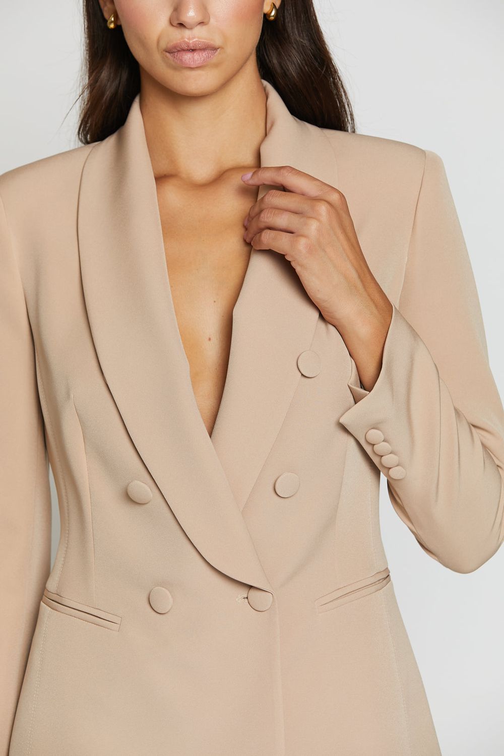 SILENCE LIMITED - Blazer Musa Basic+Flare Basic Fango