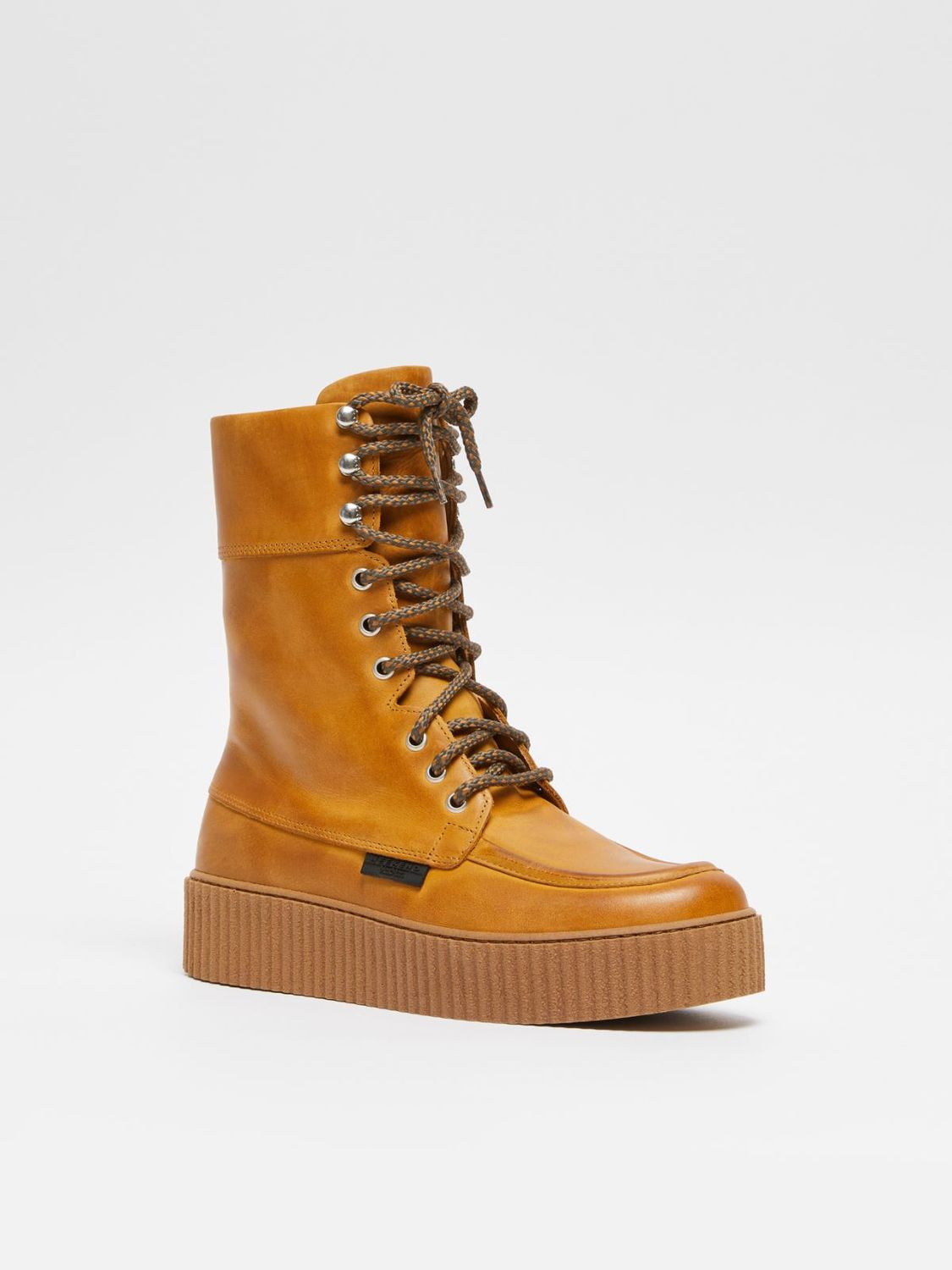 MAX MARA - Stivaletto stringato in cuoio WE5796094506001