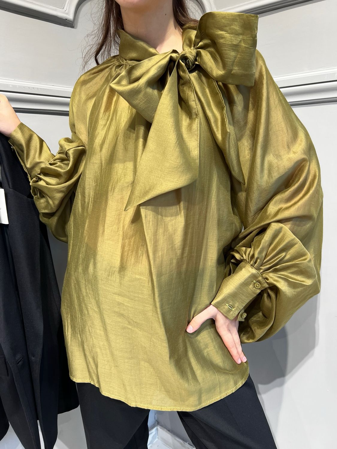 TENSIONE IN - camicia fiocco 25c3676 - lime