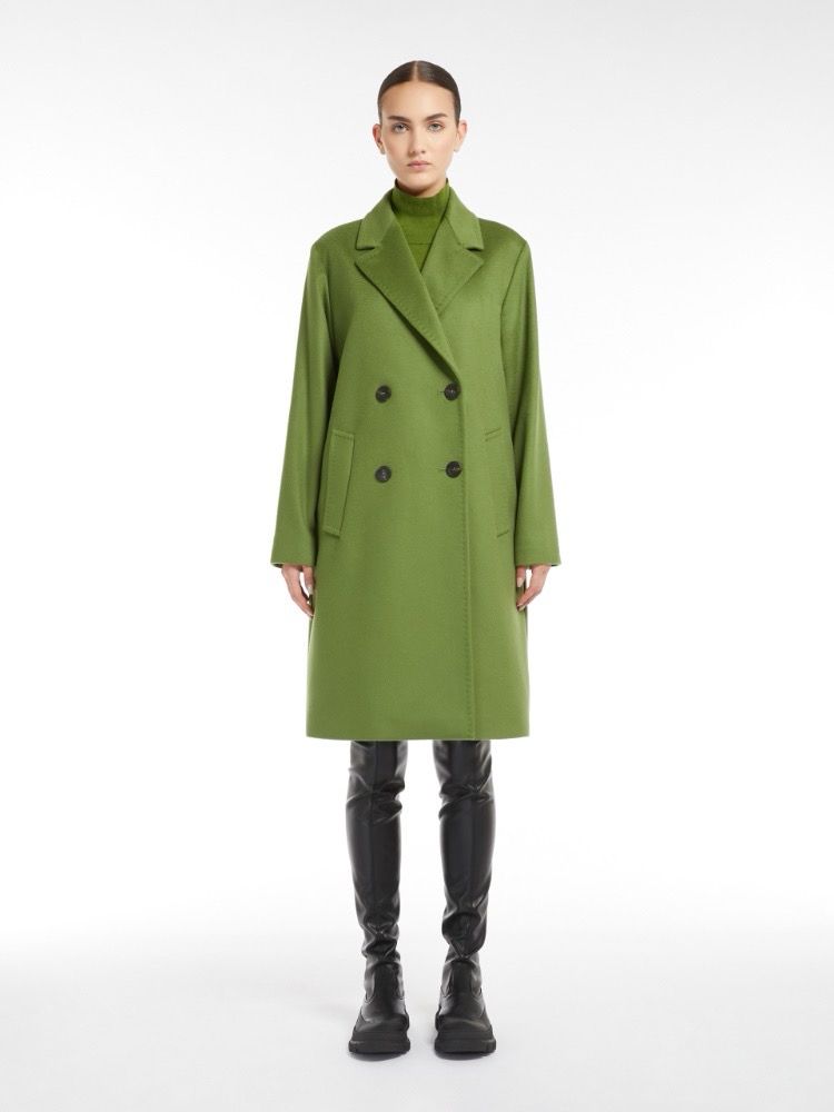 WEEKEND MAX MARA - cappotto doppiopetto in drap di lana 5016054206086 - verde WEEKEND MAX MARA - cappotto doppiopetto in drap di lana 5016054206086 - verde