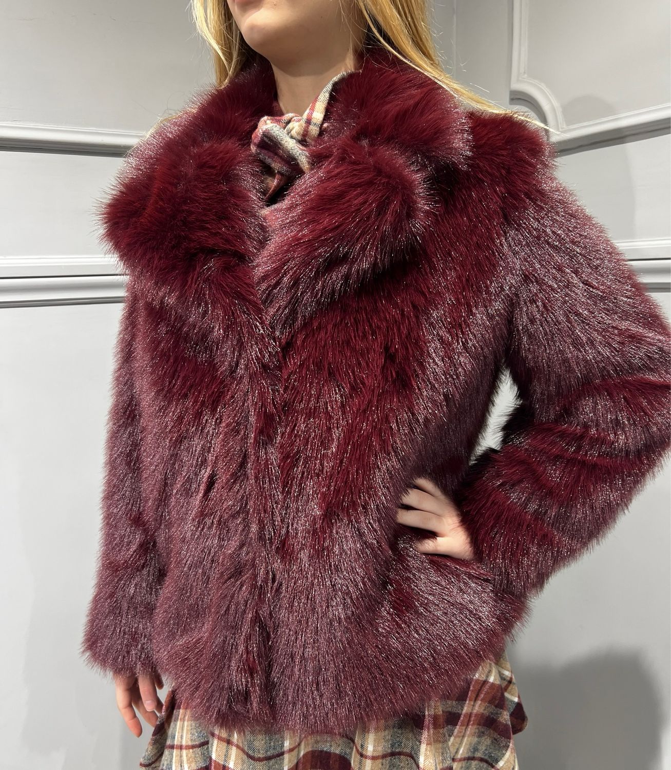 MOTEL - pelliccia ecologica 223239 - bordeaux