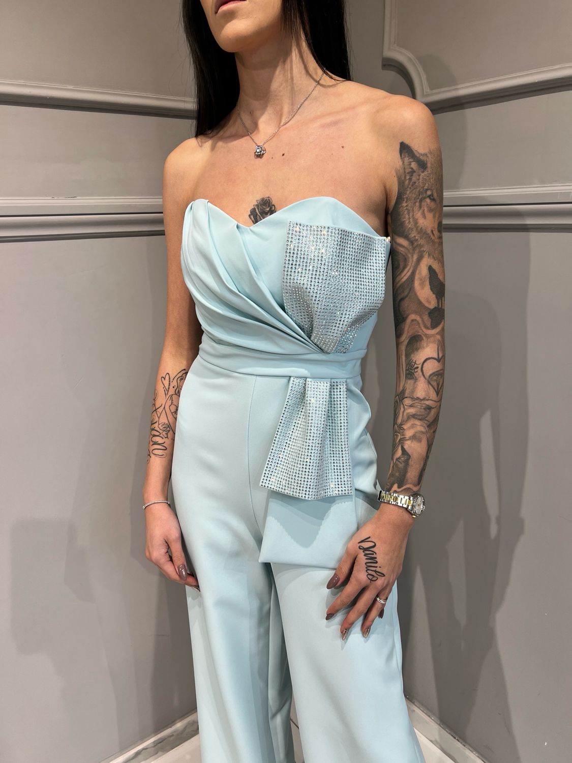 SILENCE LIMITED - Tuta Candy strass tut652 - polvere