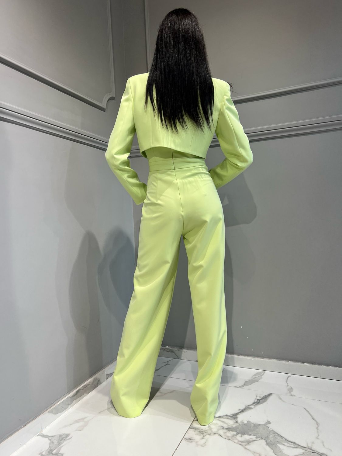 SILENCE LIMITED - metals crop blazer SD5051 - lime