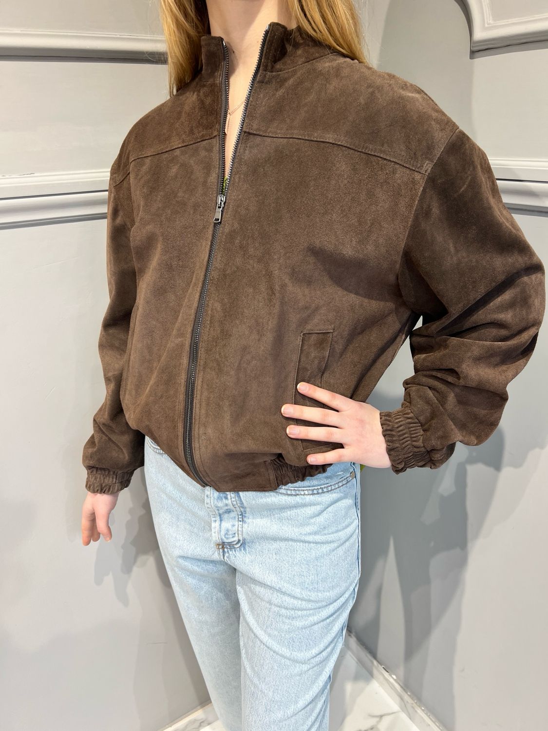 VICOLO - giacca bomber renna TS0784 - moro