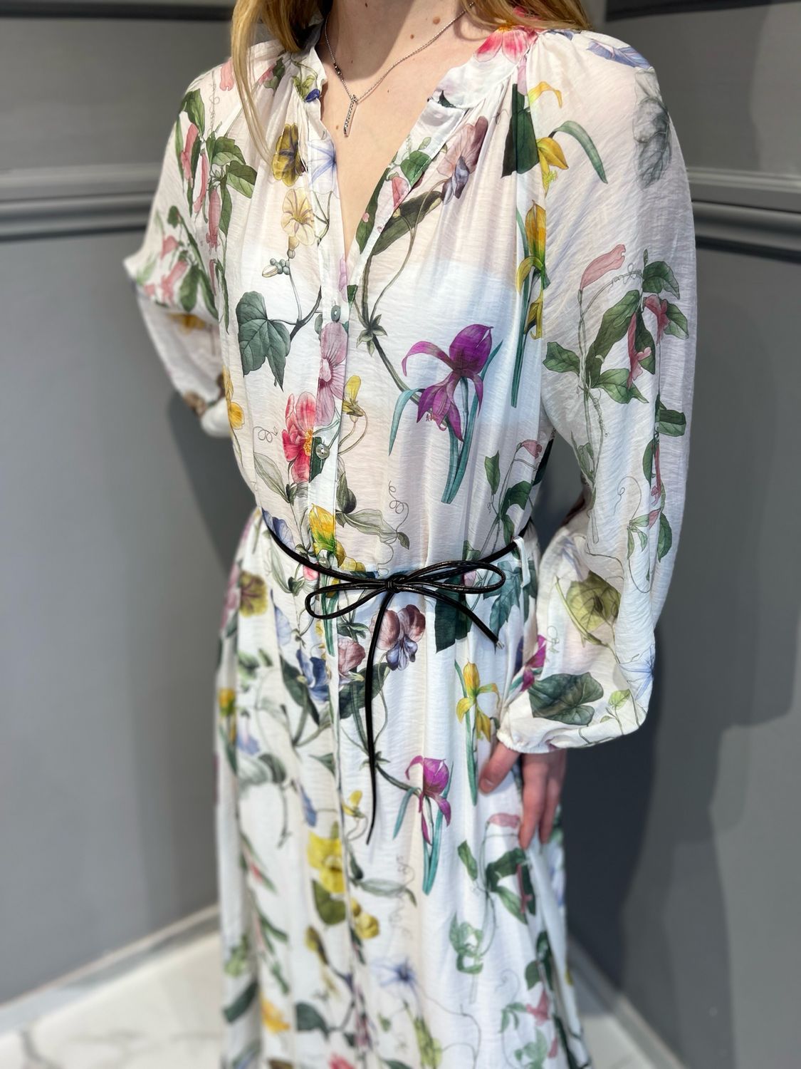 MOTEL - abito chemisier fantasia collo coreana S25AA40 - variante unica