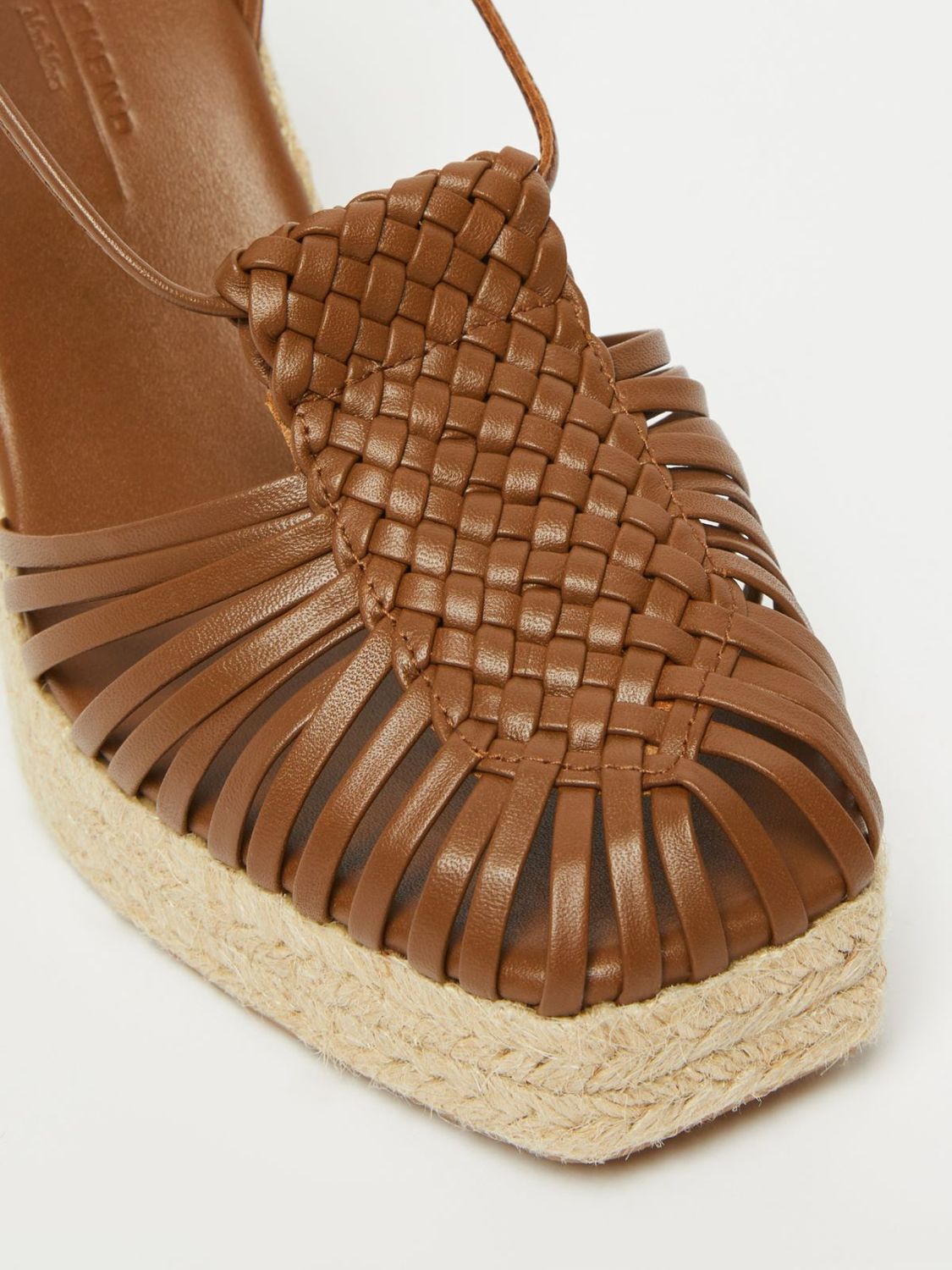 WEEKEND Max Mara - Sandalo in pelle intrecciata WE5521115506002 - Cuoio
