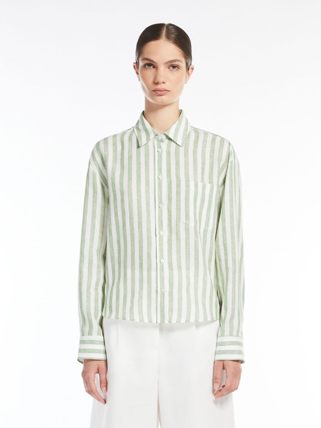 Max Mara WEEKEND - Camicia in lino NOLANA - WE5111075206019 - Verde