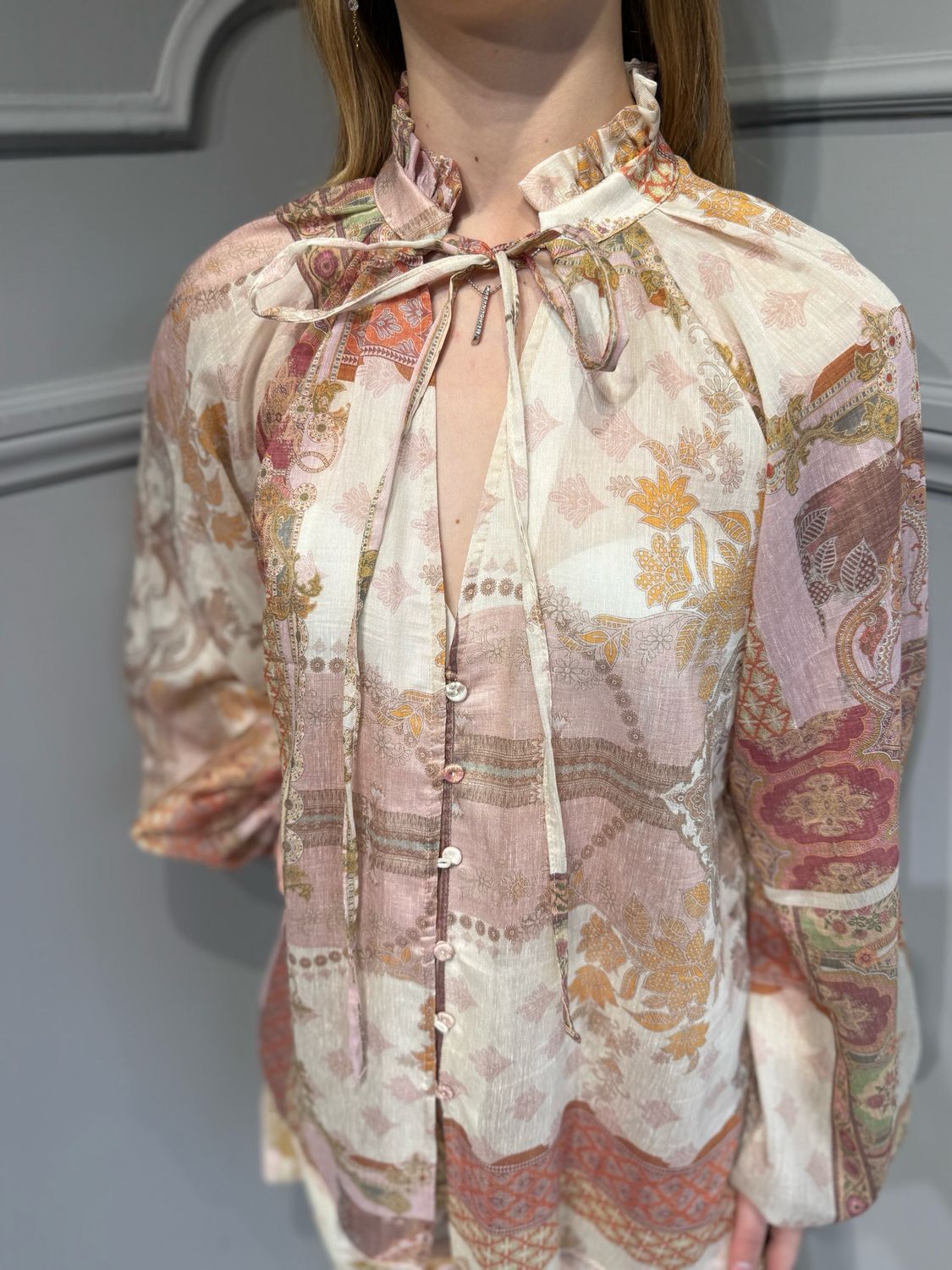 TENSIONE IN - camicia a fantasia C10153AT - variante unica