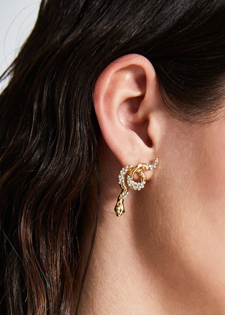 NALI&#39; - ORECCHINI EVA SERPENTE Oro - EMOR1638