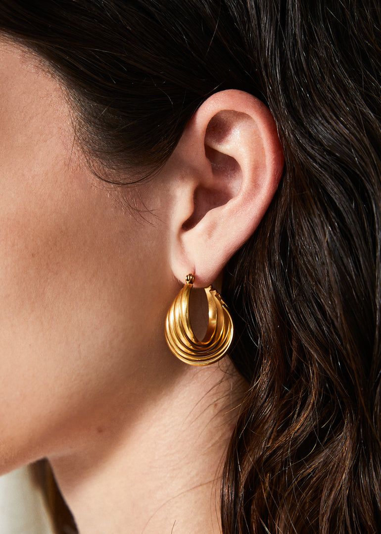 Nalì - ORECCHINI INTRECCIATI ACC.INO. ORO - EMOR1658