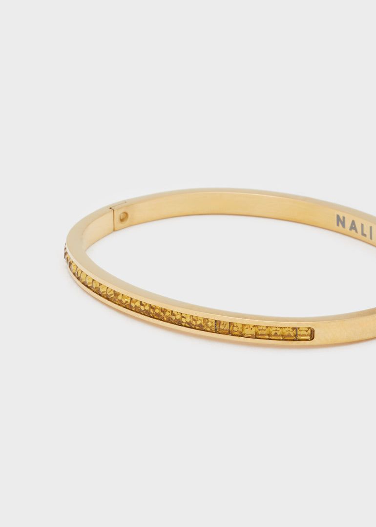 Nalì- BRACCIALE KAMY PIETRE ACC.INO. Giallo - EMBR0347