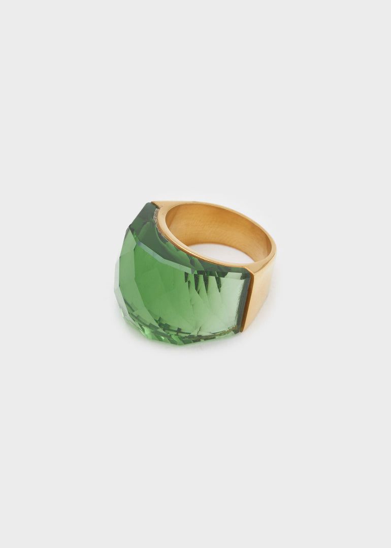 Nalì - ANELLO MIKY ACC.INO.PIETRA Verde - EMAN0377