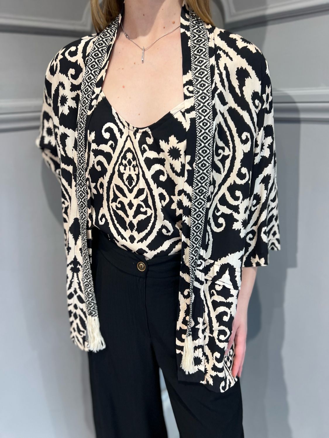 HAVE ONE - kimono fantasia K S-N057 - variante unica