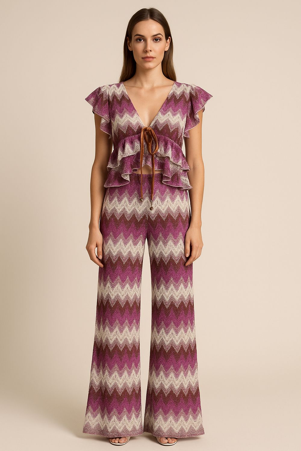 Motel - Top in crochet con lurex - S25TH13