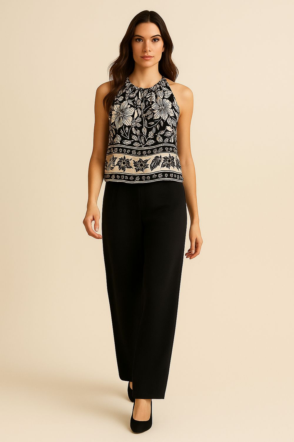 TENSIONE IN - top con drappeggi SS251242 - fantasia 2