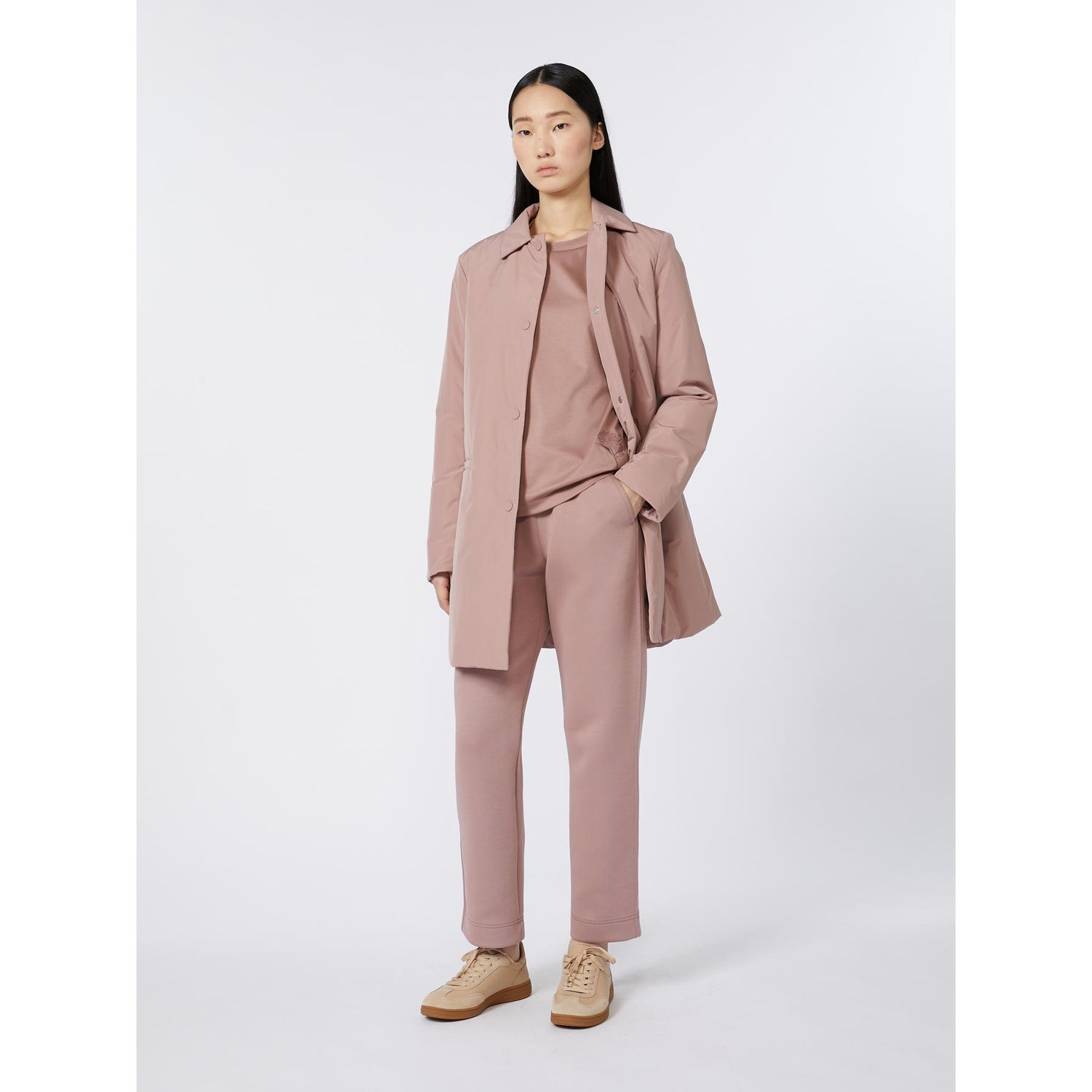 MMMAXMARA - Giubboto imbottito in luxepad e tessuto esterno in taffetas GIGANTE- cipria