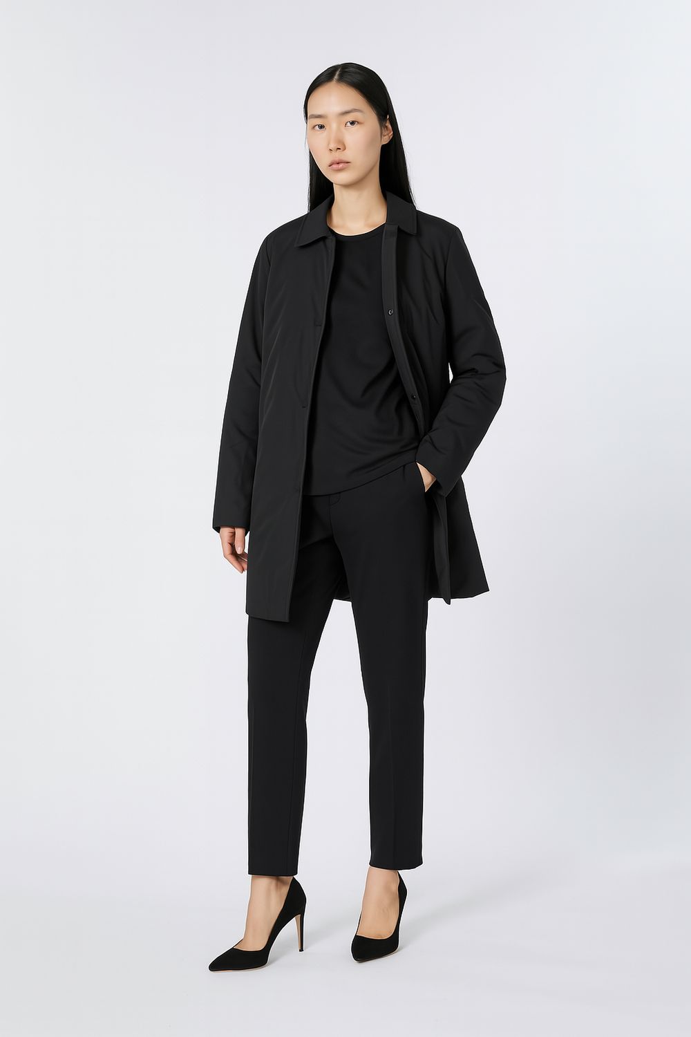 MM MAXMARA - Giubboto imbottito in luxepad e tessuto esterno in taffetas GIGANTE- nero