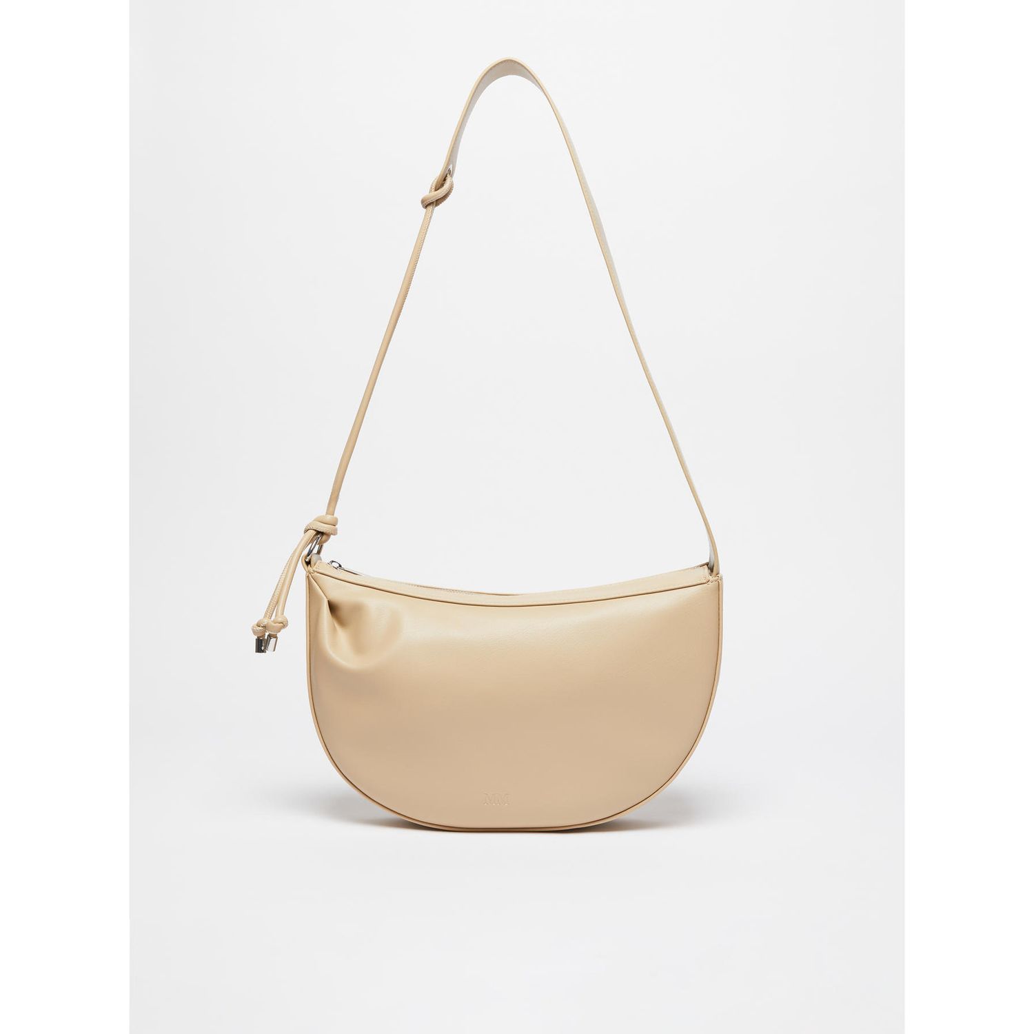 MM MAX MARA - Borsa in tessuto tecnico effetto pelle bottolata DIALOGO - sabbia