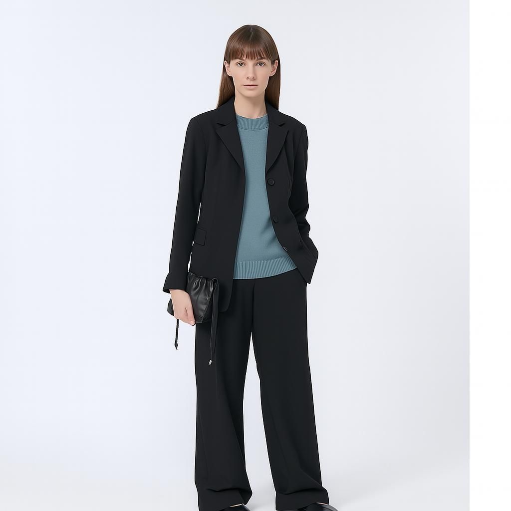 MM MAX MARA - Giacca realizzata in jersey tecnico indemagliabile rifinita con taglio laser e tessuto termonastrato - GHIERA - nero