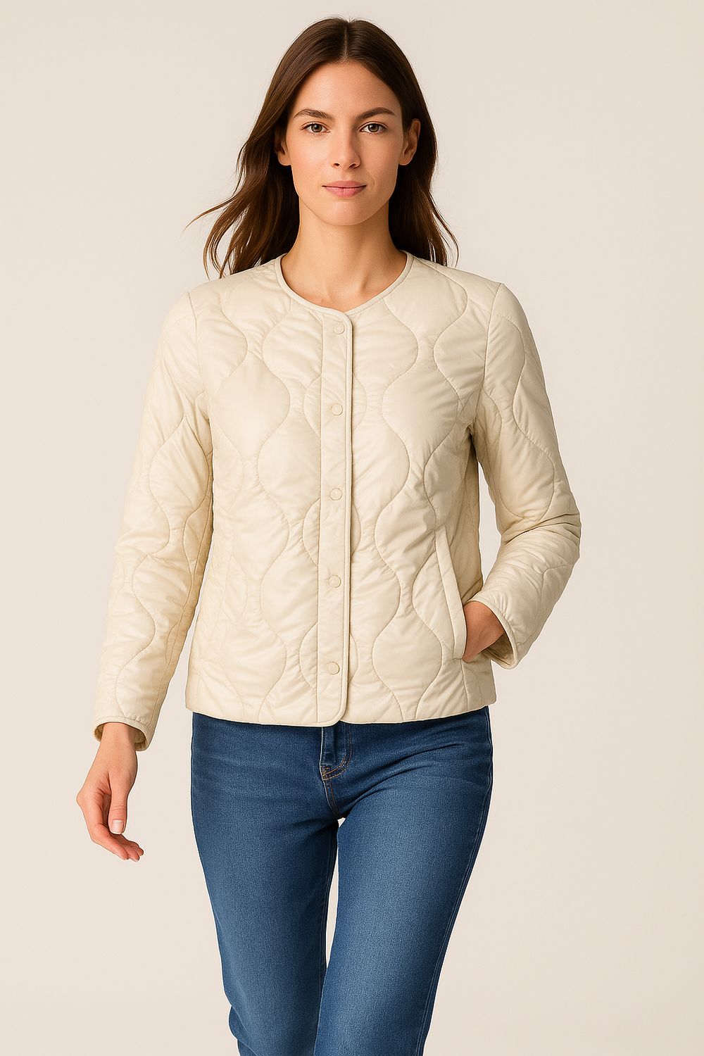 VICOLO - giacca piumino 100grammi TF0041 - burro