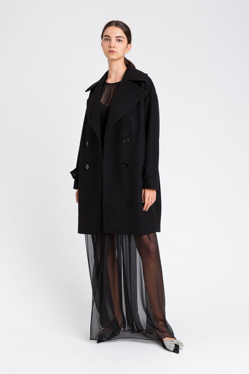 TWINSET ACTITUDE - Cappotto Nero - 252AP2072