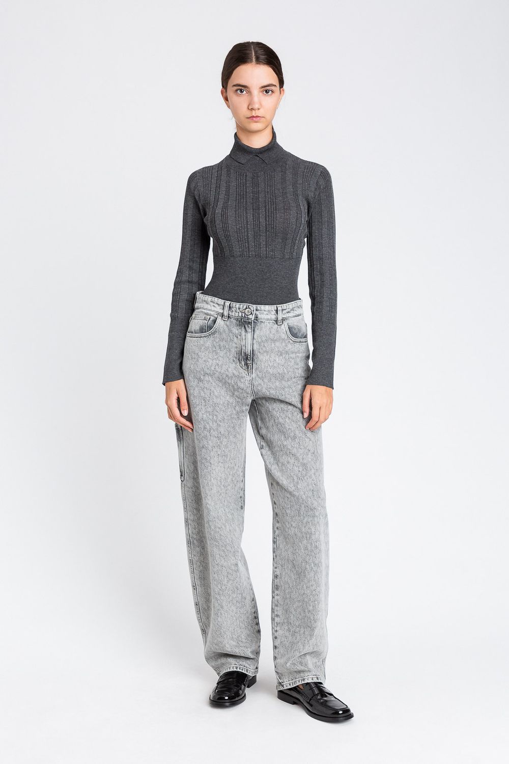 TWINSET ACTITUDE - Maglia a lupetto 252AP3021 - grigio TWINSET ACTITUDE - Maglia a lupetto 252AP3021 - grigio