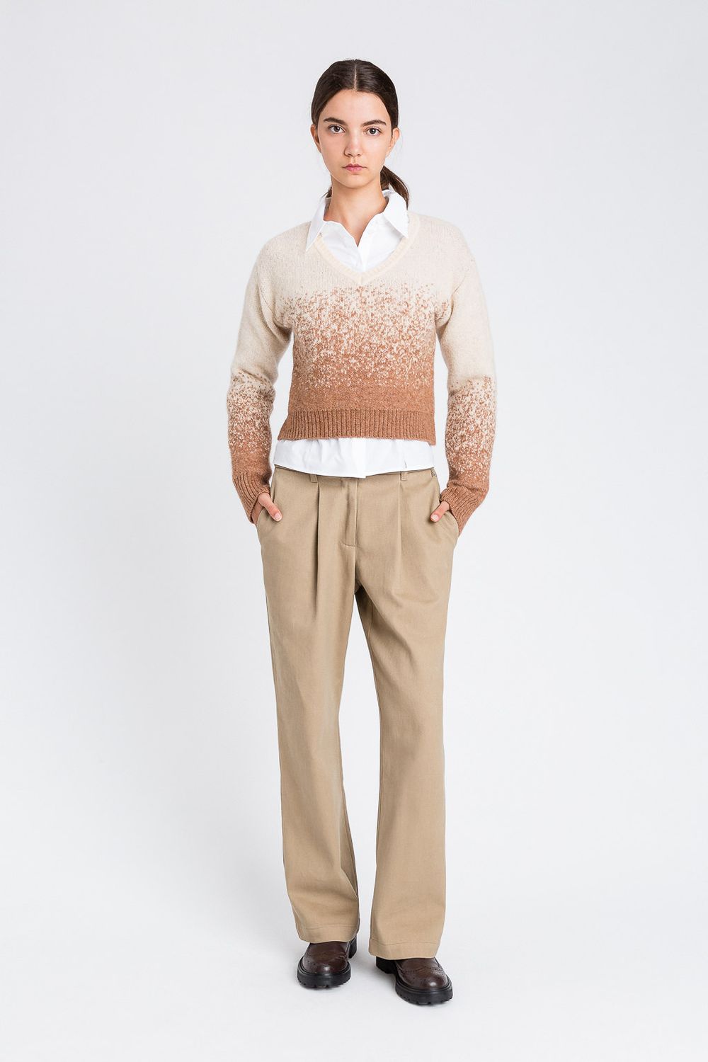 TWINSET ACTITUDE - Maglia 252AP3122 - Shaded Coconut TWINSET ACTITUDE - Maglia 252AP3122 - Shaded Coconut