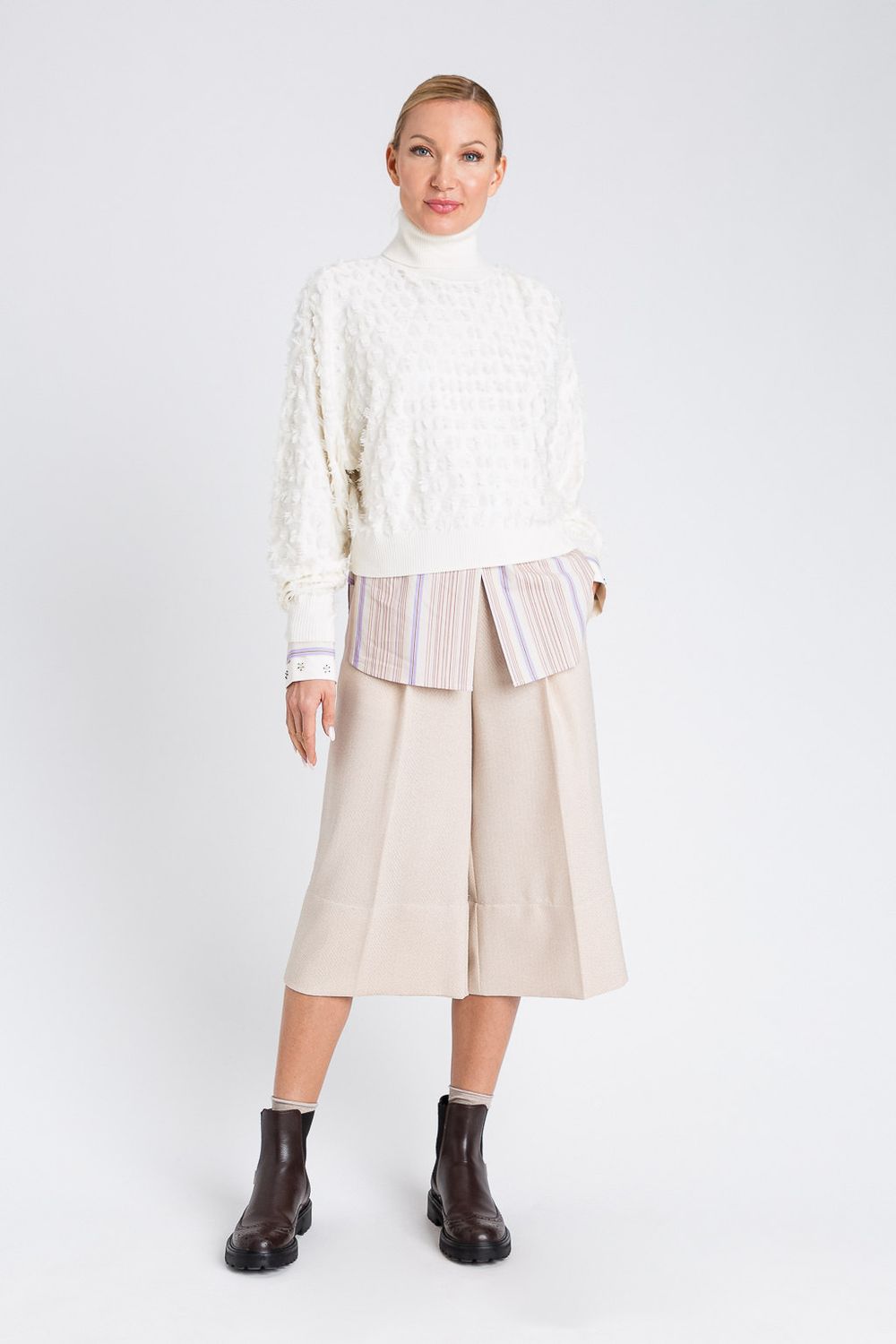 TWINSET ACTITUDE - Maglia 252AP3200 - panna TWINSET ACTITUDE - Maglia 252AP3200 - panna