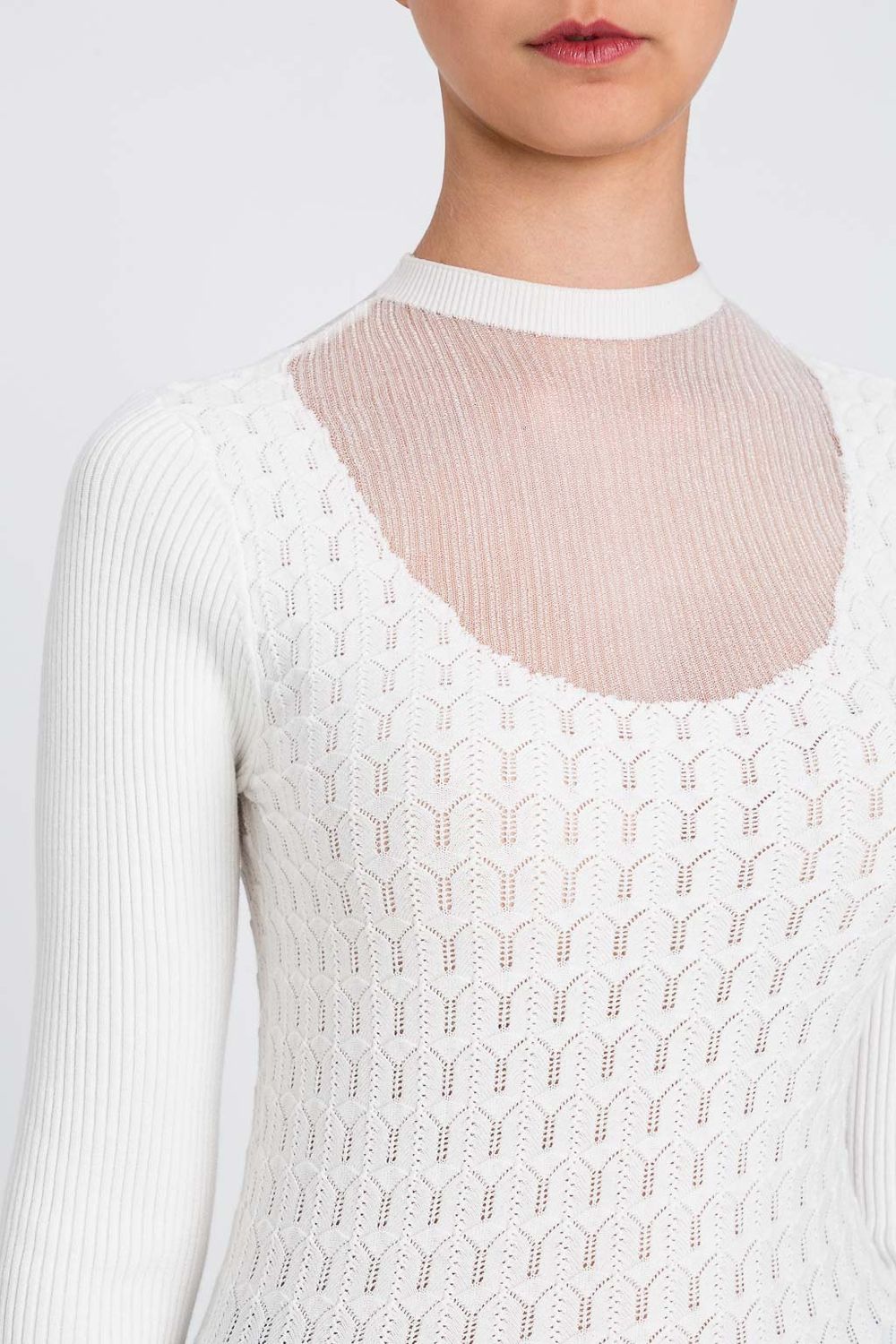 TWINSET ACTITUDE - Maglia 252AT3020 - bianco