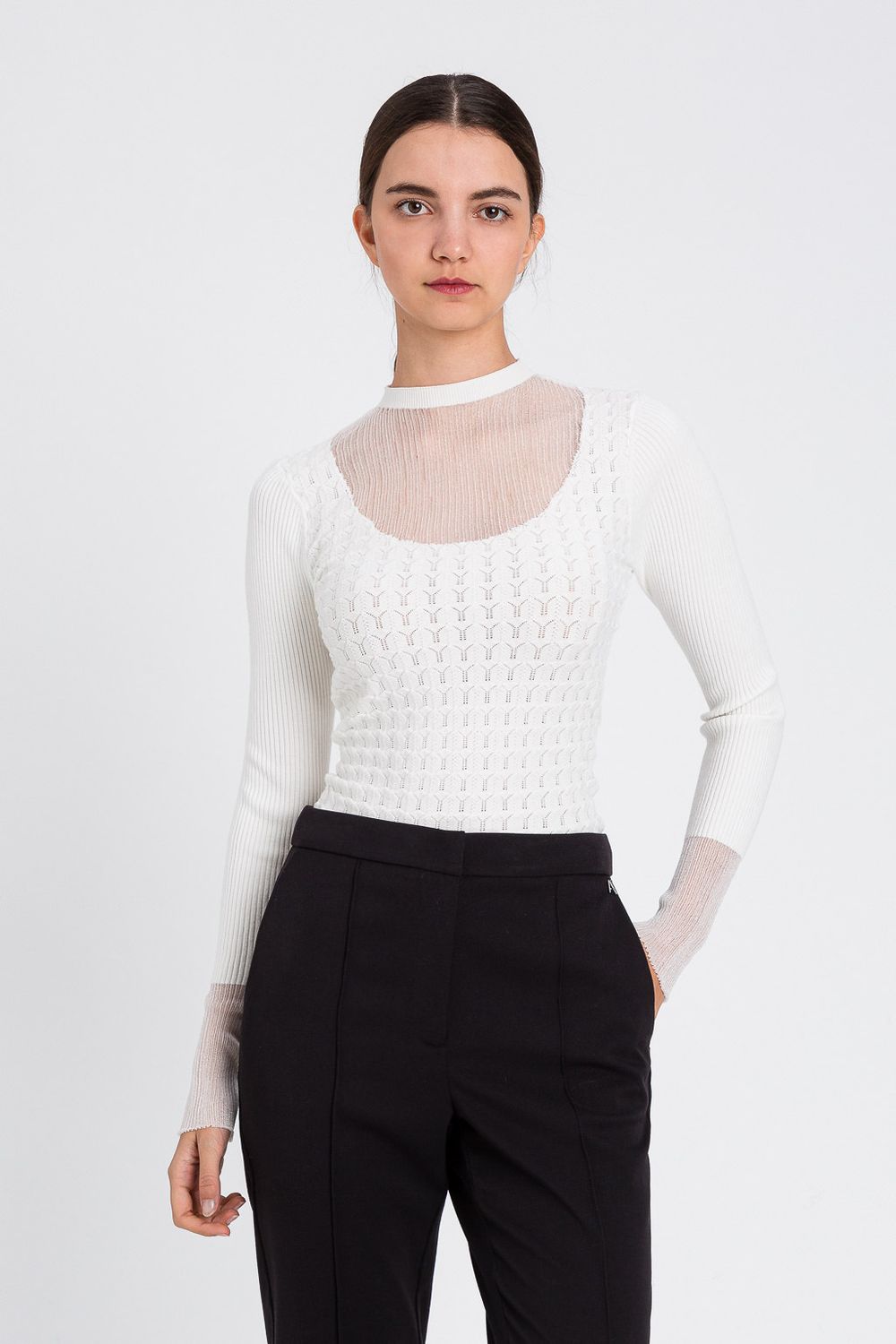 TWINSET ACTITUDE - Maglia 252AT3020 - bianco TWINSET ACTITUDE - Maglia 252AT3020 - bianco