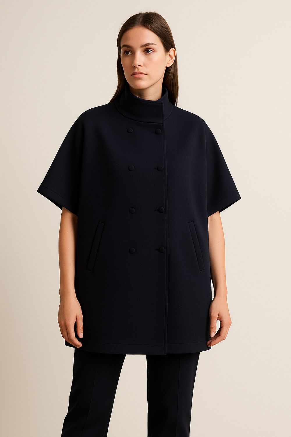 VICOLO - cappa in neoprene TF1076 - nero VICOLO - cappa in neoprene TF1076 - nero