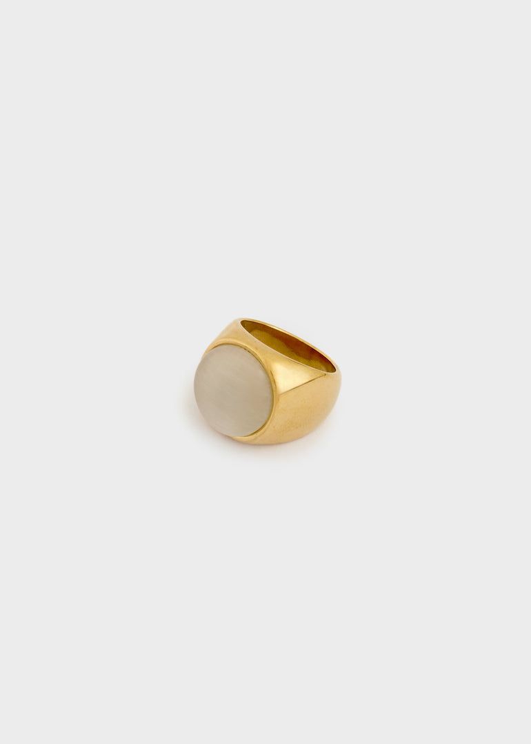 NALIì - ANELLO MINA OVER ACC.INO. ORO PIETRA Sku: EMAN0413