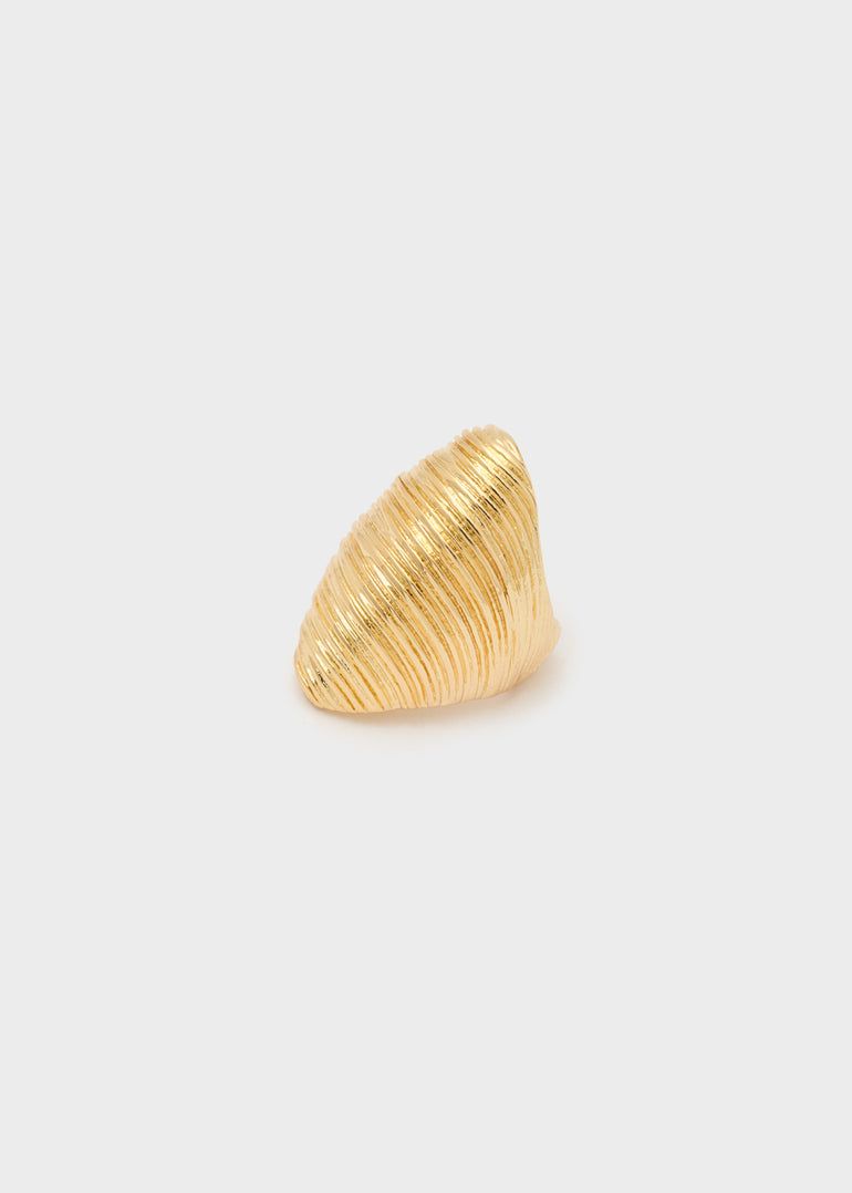 NALì - ANELLO OVERSIZE RIGATO ORO Sku: EMAN0406
