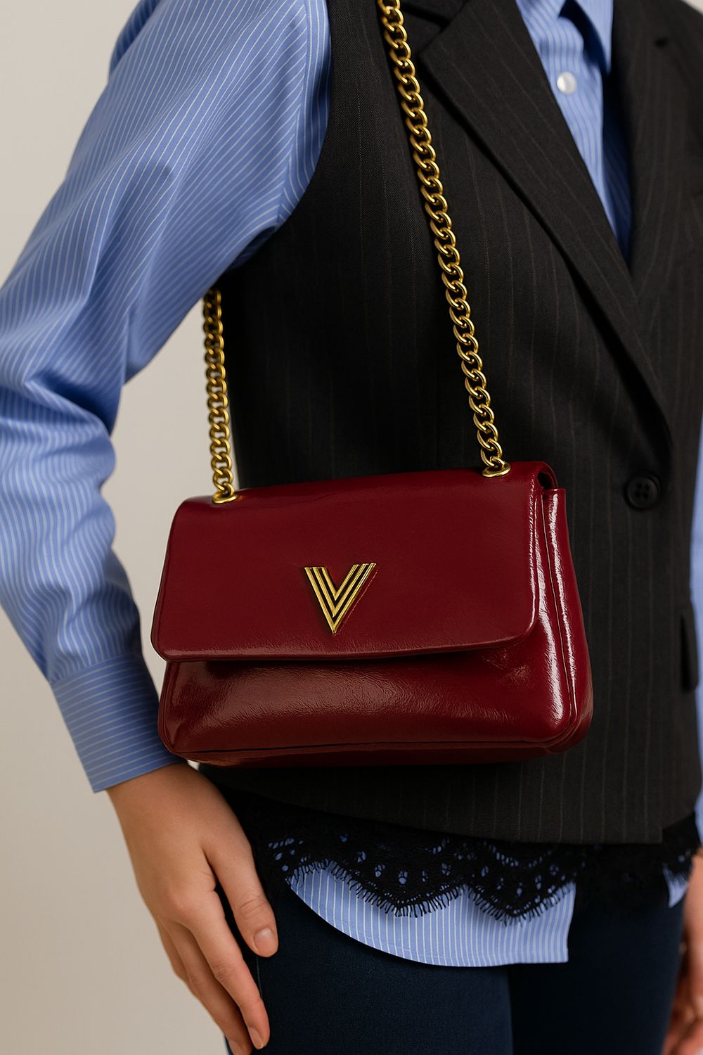 VICOLO - borsa Mirror bag XF0006 - bordeaux