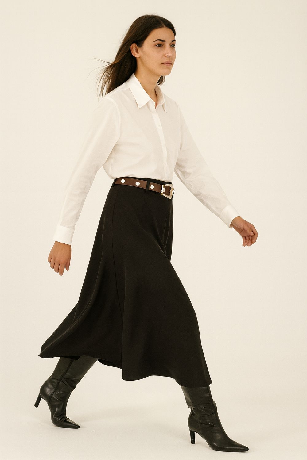 HAVE ONE - gonna pantalone con tasche laterali PVS-P222- moro
