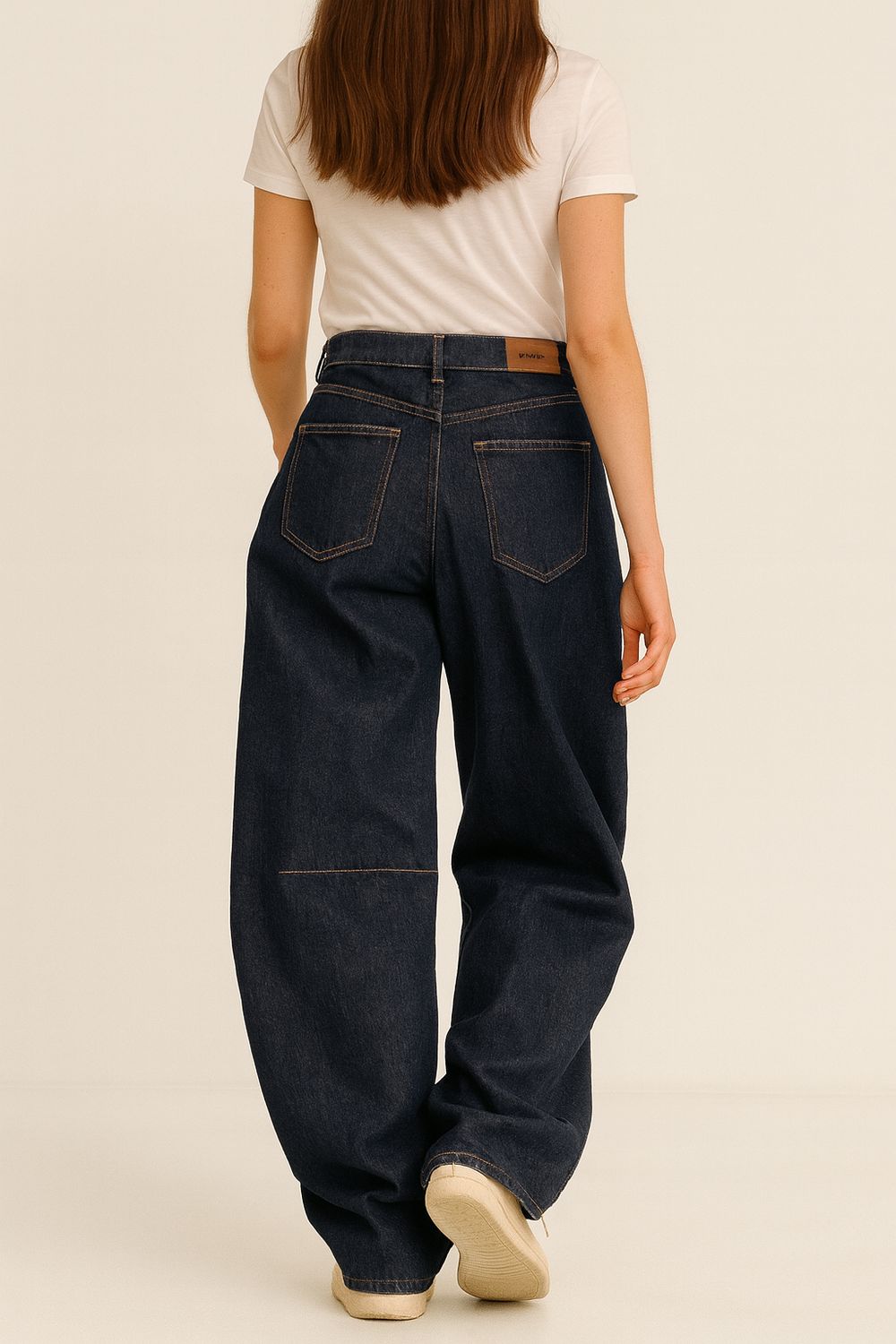 MOTEL - jeans ballon banana 3992J122K000 - denim blu