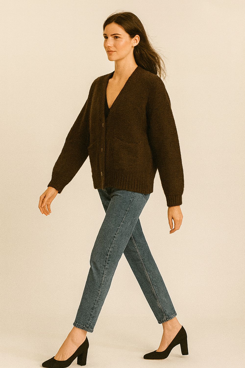 VICOLO - cardigan 33053F - nero