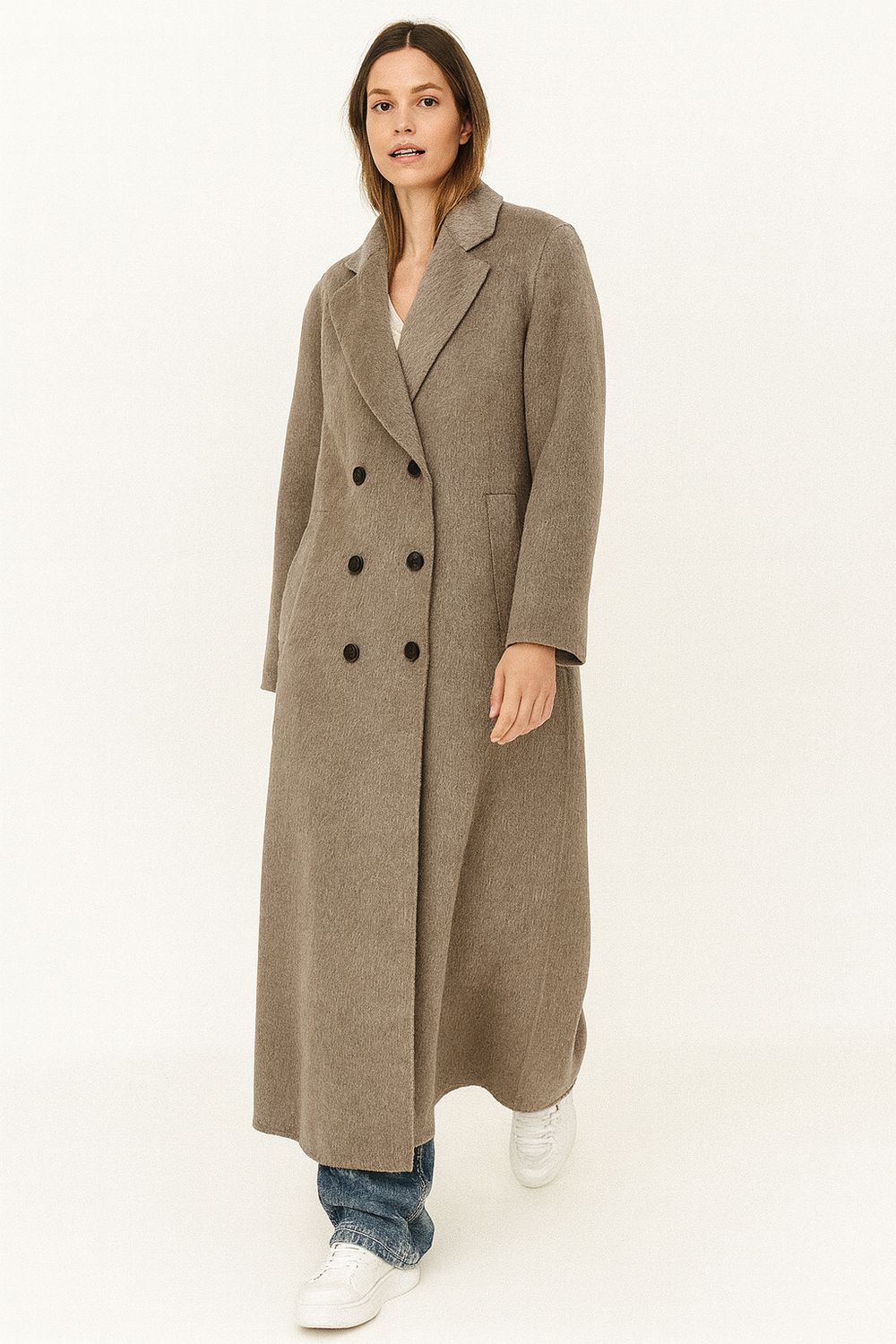 VICOLO - cappotto con trapunta all’interno Hand Made doppio petto TF0008 - cacha