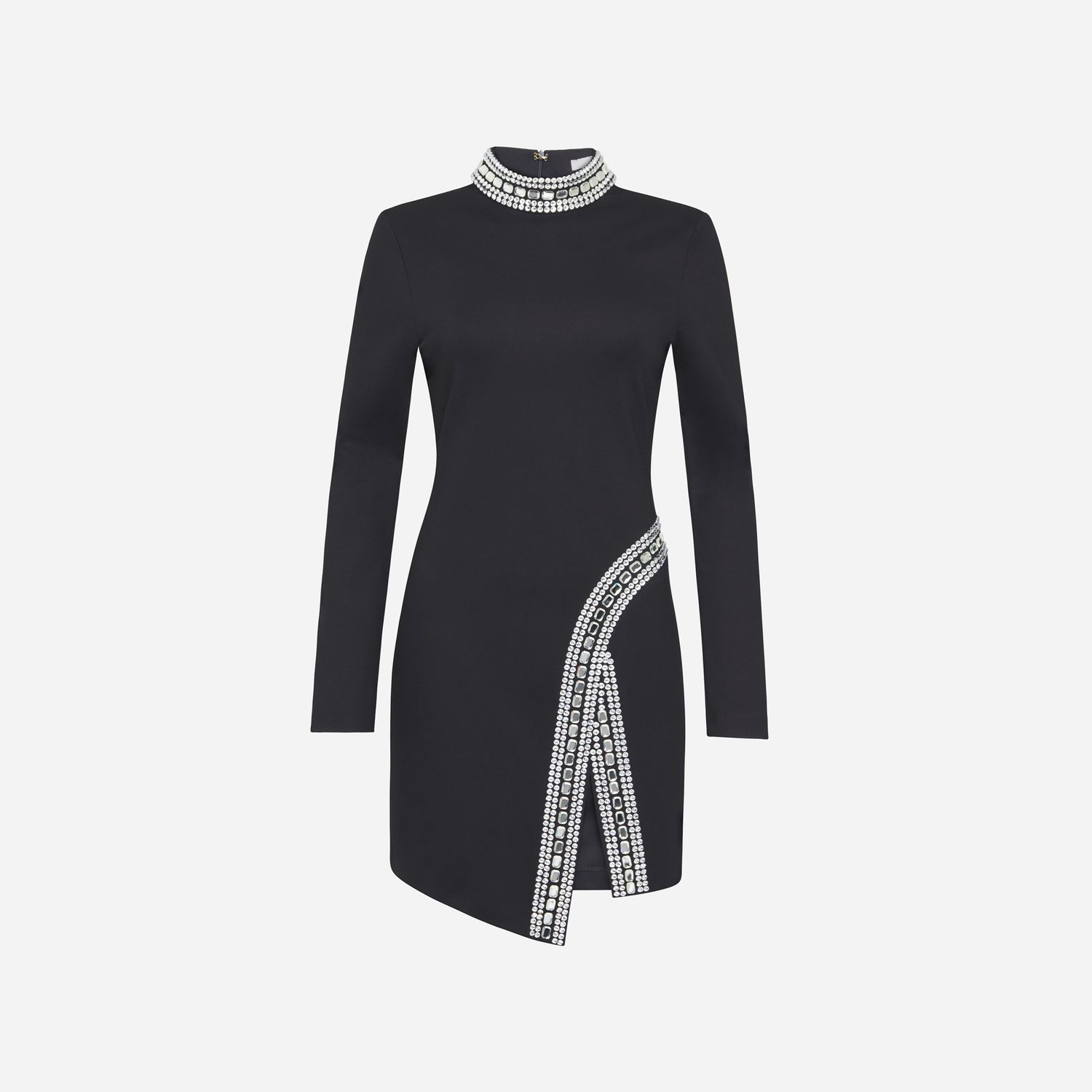 SILENCE LIMITED - Crystalline Mini Dress - nero