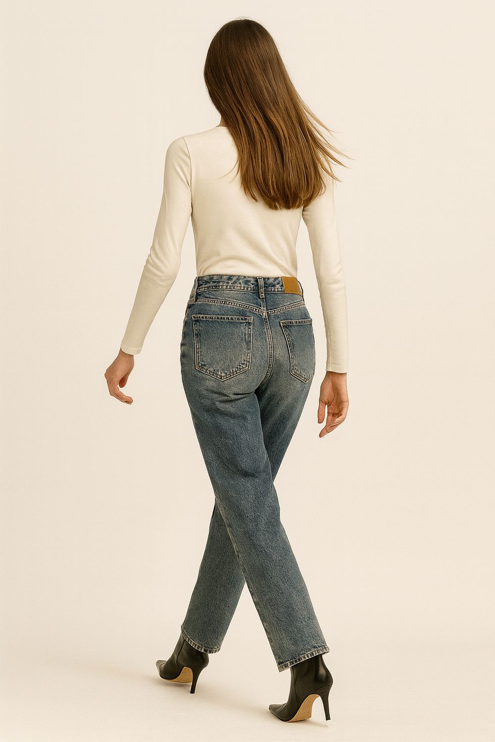 Motel - Jeans dritto fermo scolorito - CJ9070