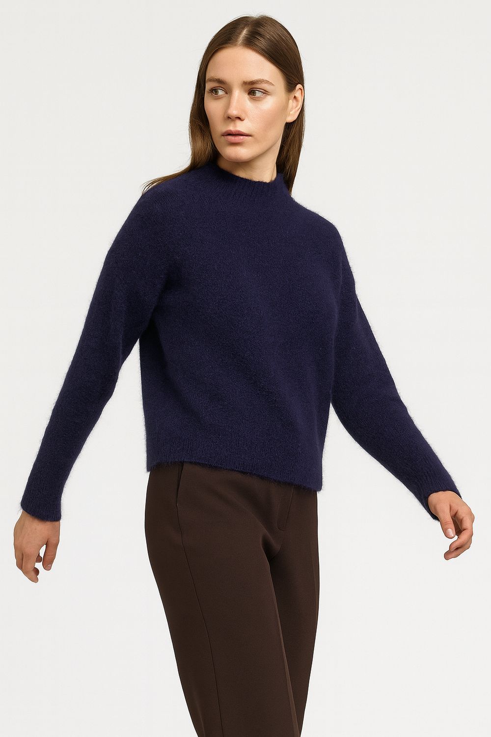 TENSIONE IN - Maglia a girocollo D70785AI25 - Viola